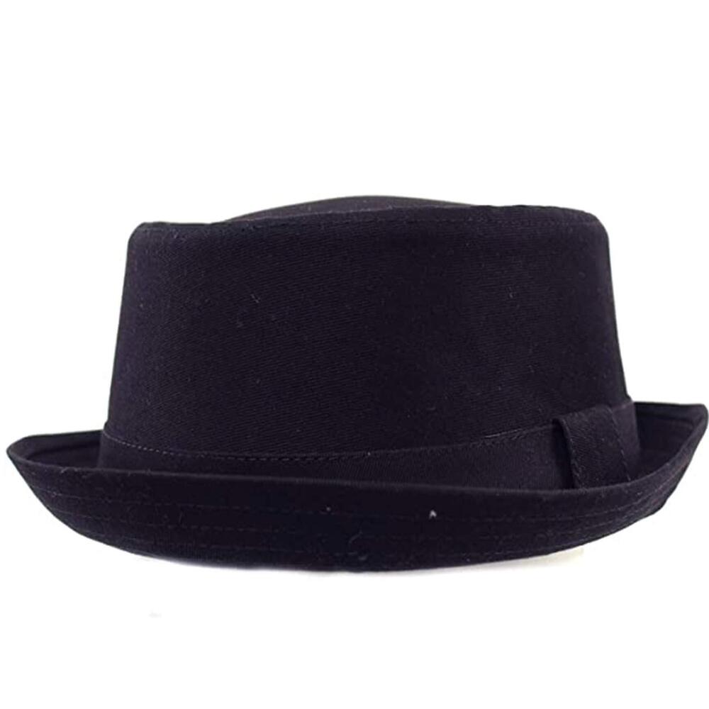1597 Everyday Cotton All Season Porkpie Boater Derby Fedora Sun Hat S/M